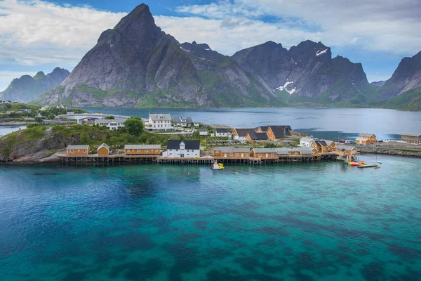 Чудовий Краєвид Лофотенських Островах Влітку Норвегія — стокове фото