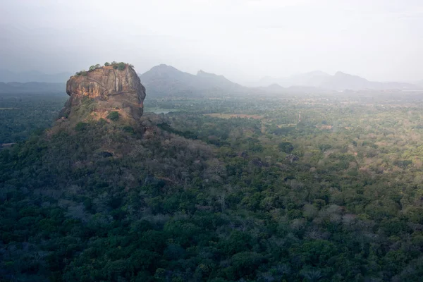 Sigiriya Löwenfelsenfestung Vom Pidurangala Felsen Sri Lanka — Stockfoto