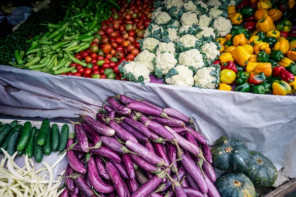 Varie Verdure Tavola — Foto Stock