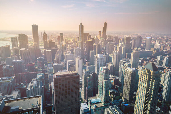 Chicago city skyline, USA