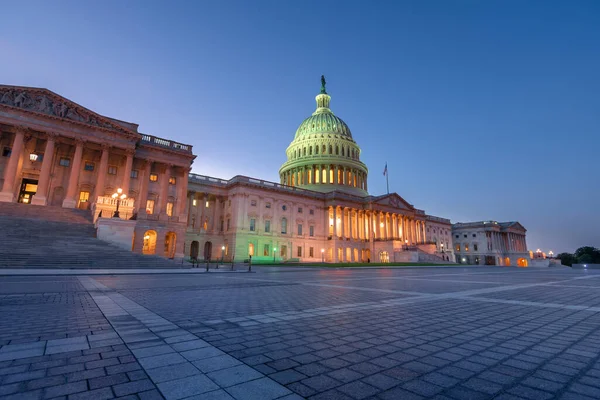Egyesült Államok Capitol Épülete Éjszaka Washington Amerikai Egyesült Államok — Stock Fotó