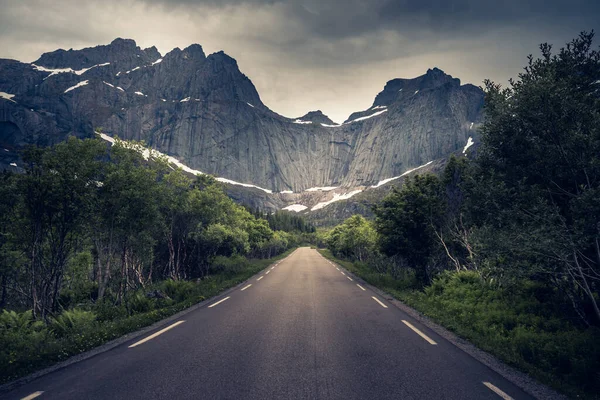 Bela Paisagem Lofoten Islands Verão Noruega — Fotografia de Stock