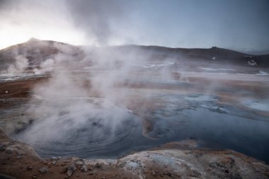 Myvatn İzlanda 'da Hver jeotermal alanı
