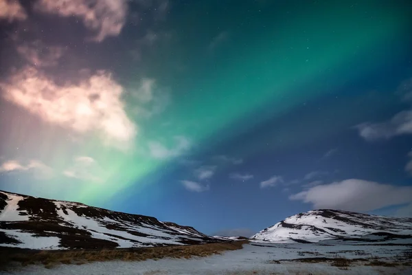 Cahaya Utara Aurora Borealis — Stok Foto