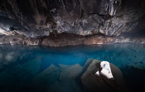 Grjotagja Cave Myvatn Iceland — Stock Photo, Image