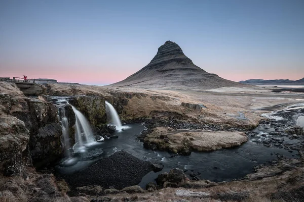 Kirkjufell Snfellsnes Félszigeten Izlandon — Stock Fotó