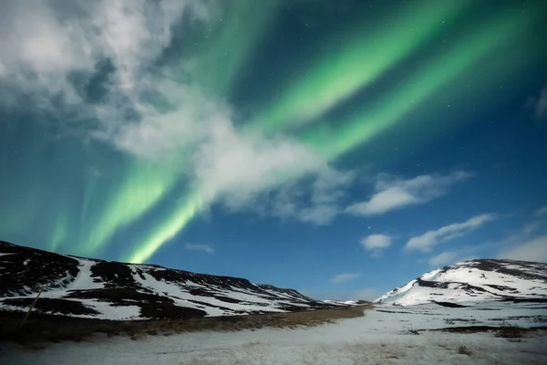 Cahaya Utara Aurora Borealis — Stok Foto