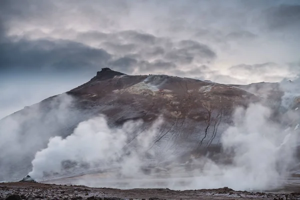 Zona Geotérmica Hverir Myvatn Islandia — Foto de Stock