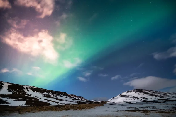 Kuzey Işıkları Aurora Borealis — Stok fotoğraf