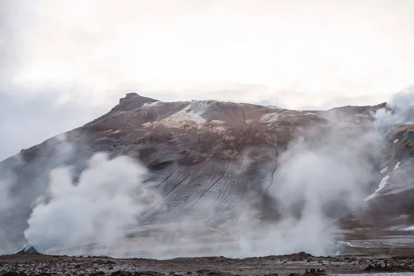 Zona Geotérmica Hverir Myvatn Islandia — Foto de Stock