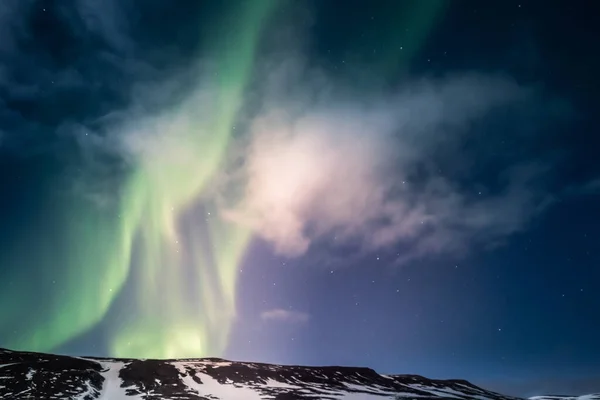 Cahaya Utara Aurora Borealis — Stok Foto