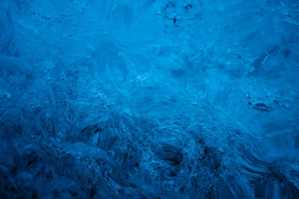 Dentro Uma Caverna Gelo Geleira Islândia — Fotografia de Stock