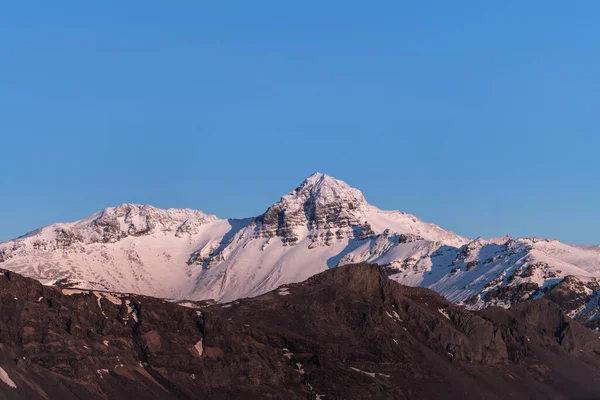 Bela Paisagem Montanhosa Inverno Islândia — Fotografia de Stock