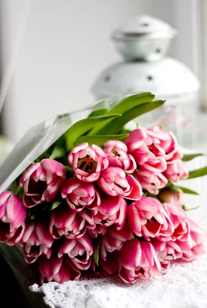 tulip,bunch of flowers,congratulation,pink