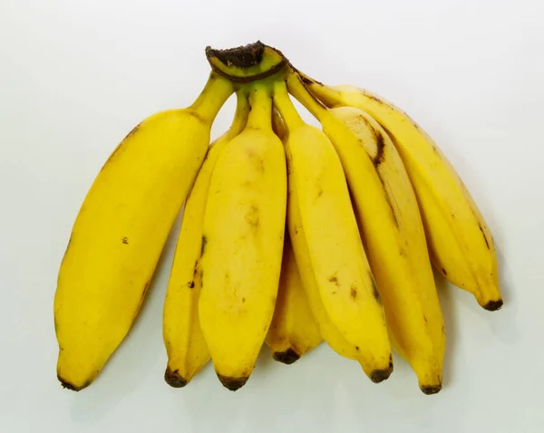Bos Van Verse Tropische Gele Bananen Eetbare Rijpe Vruchten Een — Stockfoto