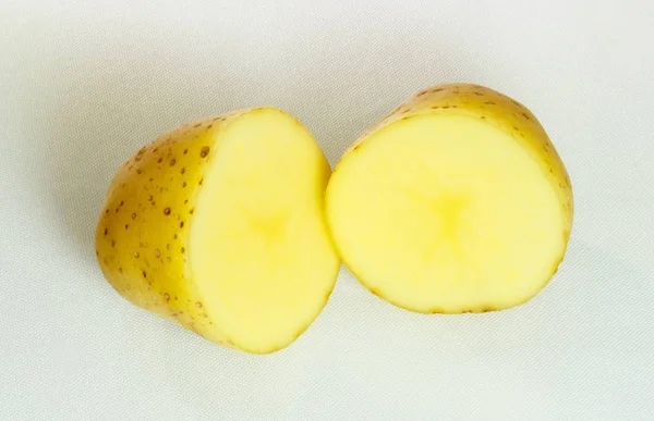 Close Van Een Natuurlijke Wit Vlees Met Een Bruine Huid — Stockfoto