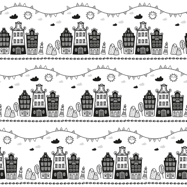 Şirin şablon çocuk, kızlar ve erkekler. Vektör çizim. Seamless modeli.