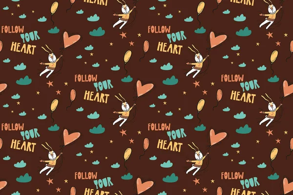 Şirin şablon çocuk, kızlar ve erkekler. Vektör çizim. Seamless modeli.