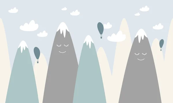 Grafik illüstrasyon çocuklar. Çocuklar iç, yazdırma, Oda, parti, dekorasyon için