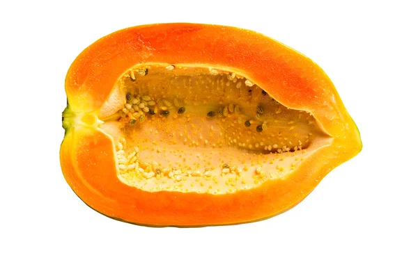 Μισό ώριμο papaya — Φωτογραφία Αρχείου