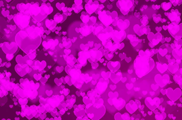 Pink heart bokeh — Stock Photo, Image