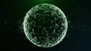 Küresel ağ bağlantısını dijital siber. Mali veya sosyal 3d render arka plan animasyon yüksek kaliteli 4 k loopable soyut Cryptocurrency, mali, sosyal arka plan için uygundur