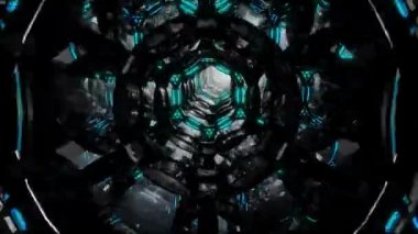 Soyut techno uzay tüneli sonsuz animasyon ilmekledi. 3D cam ve zanaat tünel. Teknoloji başlık ve arka plan, haber başlık iş Intro ekran koruyucu için iyi. En iyi film geçiş.
