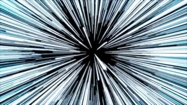 Hyperspace Jump to light speed like a effect in Star Wars. 4 3840 2160 plus alpha — Stock Video