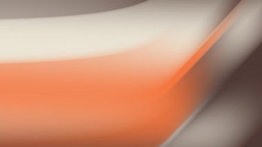 Gri ve turuncu renklerle soyut, dalgalı bir arka plan. Sunum için arka plan 3D görüntüleme. Döngülü canlandırma.