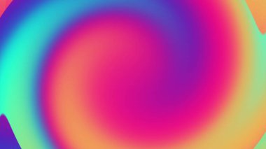 Parlak soyut dalgalar, renkli arka plan ve moda çiçekler. Kusursuz gölgeli, kusursuz bir animasyon. Sunum için arka plan. 3d oluşturma.