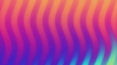 Renkli dalga gradyan döngü animasyonu. Gelecekteki geometrik desenler hareket arkaplanı. Popüler gradyan renk çizgileri döngüsel olarak hareket eder. 3d oluşturma.