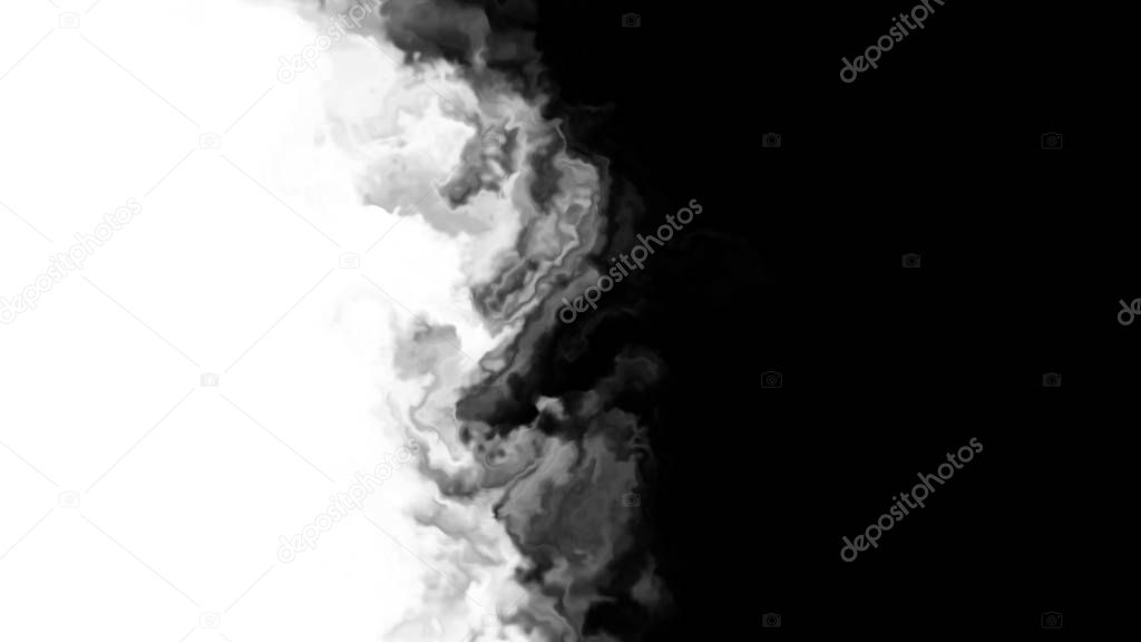 Ink in water, spreading over the surface from bottom to top, splashing, paint splashes, watercolor, water, gradient, transition, abstract background, motion dynamics, animation, news, trends, modern