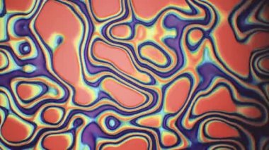 Çoklu renkli neon dalgalı parlak yüzey. Sanat ve ticari konsept için soyut grafik tasarım arka planı renkli ve dalgalanan dokusu ile. 3d canlandırma canlandırma 4K video.