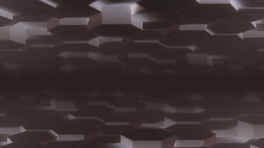 Soyut Hexagon Geometrik Masaüstü Yüzeyi Pürüzsüz Işık Pürüzsüz Parlak Minimum Altıgen ızgara Modeli, Rastgele dalgalanma 3 boyutlu arkaplan işleme kanvini düz mimari boş duvar 4K UHD