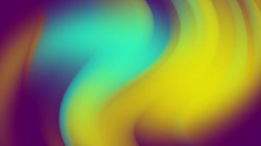 Çok renkli fraktal hareket gradyan arkaplan. Renkli kurdelelerin 3 boyutlu animasyon akışı. Çizgilerin akışında gökkuşağı gradyanı. Luma mat alfa kanalı olarak dahil edilir. Kopya ile 4k hareket grafikleri