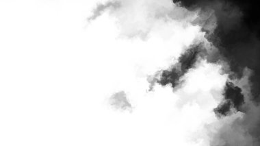 Güzel beyaz suluboya mürekkep siyah zemin üzerine geçiş yapar, boya kanar, daire şeklinde organik akış genişler, yayılır, yeni, serin, iyi, dinamik, dinamik, modern, güzel, 3d