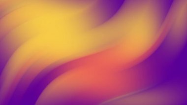 Suluboya soyut doku sanatı. Canlı renk soyutlaması. Teknoloji animasyonu. Rengi değişken, pürüzsüz bir animasyon. Sarı-mor dalgalar. Modaya uygun yeni grafikler. 3d hazırlayıcı