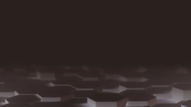 Soyut Hexagon Geometrik Masaüstü Yüzeyi Pürüzsüz Işık Pürüzsüz Parlak Minimum Altıgen ızgara Modeli, Rastgele dalgalanma 3 boyutlu arkaplan işleme kanvini düz mimari boş duvar 4K UHD