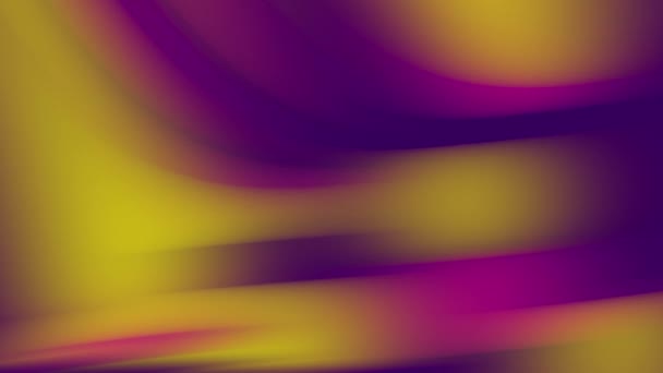Helle abstrakte Wellen, farbenfroher Hintergrund mit trendigen Blumen. nahtlose Animation mit einem Farbverlauf. Hintergrund für die Präsentation. 3D-Darstellung. — Stockvideo