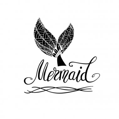 Deniz kızı güzel Ajur desenli büyülü kuyruğu.