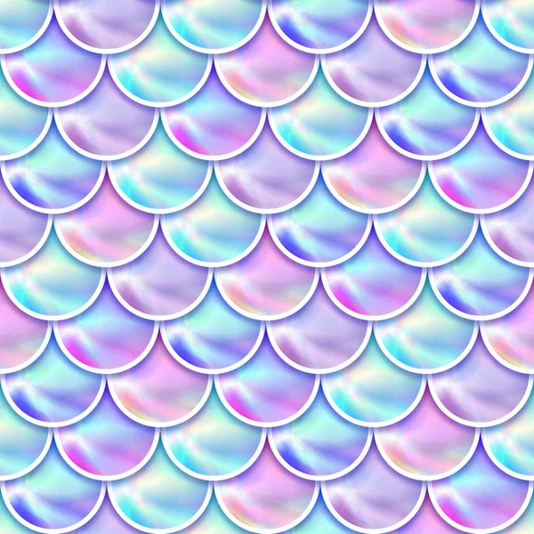 Holographic mermaid scales background.