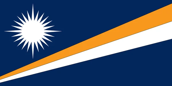 Flag of The Marshall Islands — Stock Photo, Image