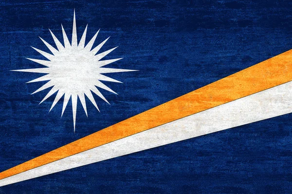 Vlajka Marshallových ostrovů Grunge — Stock fotografie