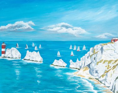 The Needles Isle of Wight clipart