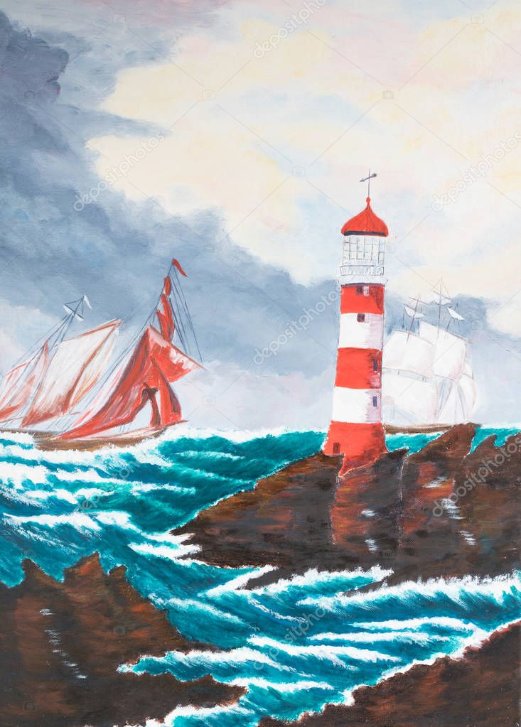 Sailing Past the Lighthouse