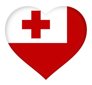 Flag of Tonga Heart clipart