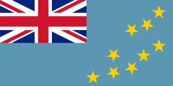 Vlag van tuvalu — Stockfoto