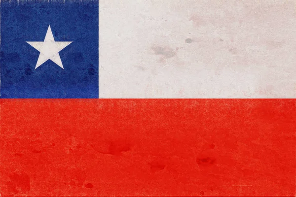 Bandera de Chile Grunge — Foto de Stock