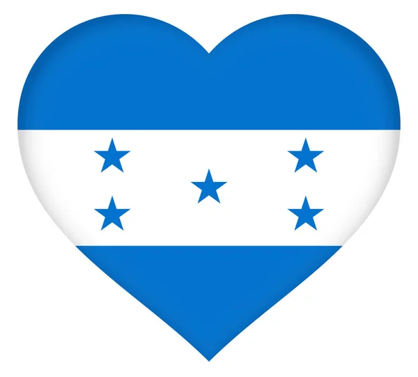 Bandera de Honduras Corazón —  Fotos de Stock