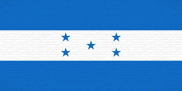 Flagga av Honduras vägg — Stockfoto